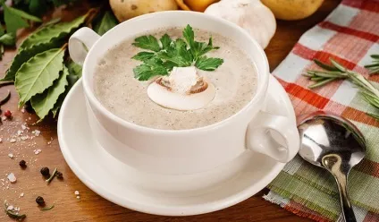 Вершковий суп з куркою і грибами (куркою) Вершковий суп з куркою і грибами