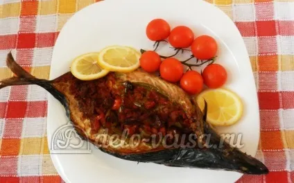 Скумбрія в духовці з овочами рецепт з покроковими фото (овочами) Скумбрія в духовці з овочами рецепт з покроковими фото