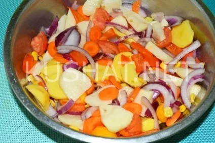 Скумбрія з овочами в духовці (духовці) Скумбрія з овочами в духовці