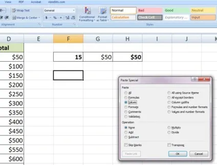 Спеціальна вставка в excel значення, формати, ширина стовпців (спеціальна) Спеціальна вставка в excel значення, формати, ширина стовпців