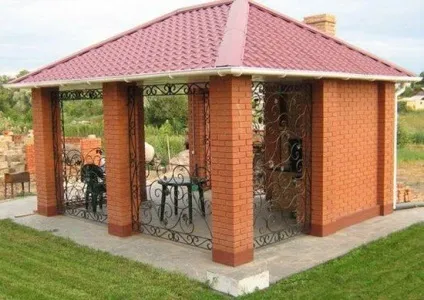 Будівництво красивою альтанки з цегли своїми руками - будівельний сайт (будівельний сайт) Будівництво красивою альтанки з цегли своїми руками - будівельний сайт