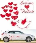 Весільні наклейки