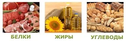 Таблиці білків, жирів, вуглеводів