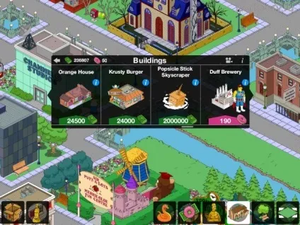 The simpsons tapped out, все про ipad