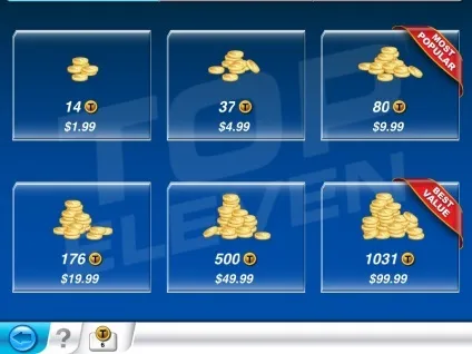 Top eleven секрети, тактика, токени і hack - ipad view