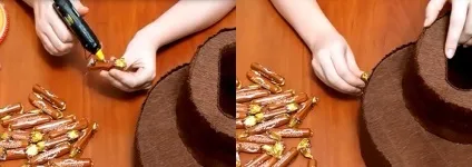 Торт з цукерок »солодкий подарунок своїми руками (своїми) Торт з цукерок »солодкий подарунок своїми руками