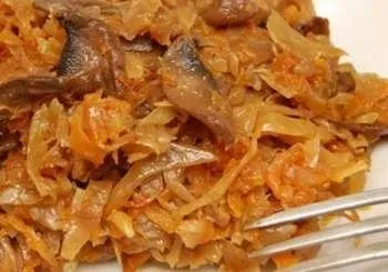 Тушкована капуста з куркою калорійність (калорійність) Тушкована капуста з куркою калорійність