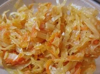 Тушкована капуста з куркою калорійність (тушкована) Тушкована капуста з куркою калорійність