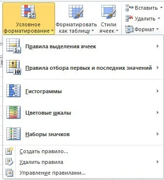 Умовне форматування в excel
