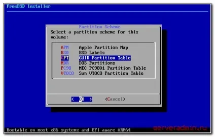 Установка freebsd 11