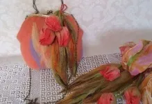 Валяння сумок майстер клас з вовни, мокре для початківців, відео та фото, в техніці
