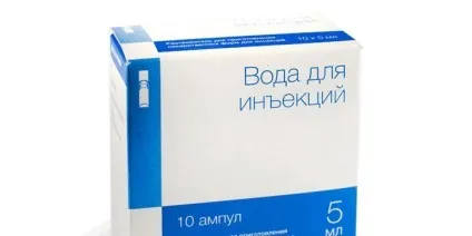 Вода для ін'єкцій - спосіб застосування, вимоги, побічні ефекти і ціна (застосування) Вода для ін'єкцій - спосіб застосування, вимоги, побічні ефекти і ціна