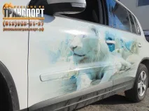 Вінілографія на борт автомобіля з будь-яким малюнком. автомобіля