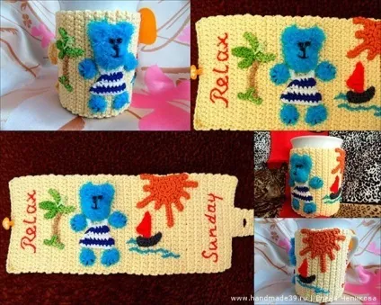 В'язані чохли для гуртки тиждень (тиждень) В'язані чохли для гуртки тиждень