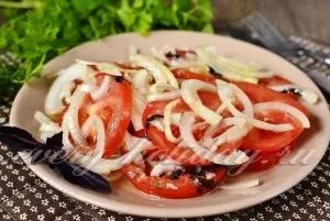 Закуска з помідорів з цибулею до шашлику (шашлик) Закуска з помідорів з цибулею до шашлику