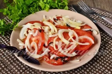 Закуска з помідорів з цибулею до шашлику (шашлик) Закуска з помідорів з цибулею до шашлику