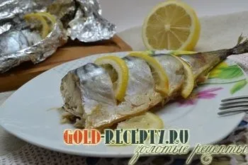 Запечена скумбрія в духовці 3 рецепта з фото (рецепт скумбрії запеченої) Запечена скумбрія в духовці 3 рецепта з фото