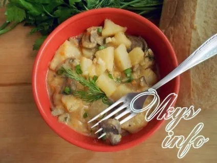Печеня з грибами і картоплею рецепт з фото (картоплею) Печеня з грибами і картоплею рецепт з фото
