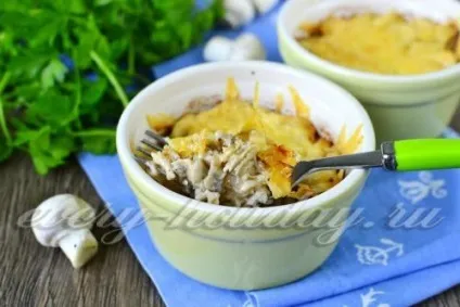 Жульєн з куркою і грибами, покрокові рецепти з фото (рецепт) Жульєн з куркою і грибами, покрокові рецепти з фото