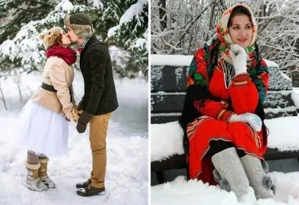 Зимова весільне взуття - туфлі, чоботи і валянки для нареченої (зимова) Зимова весільне взуття - туфлі, чоботи і валянки для нареченої