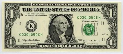 1 Долар сша як виглядає купюра (долар) 1 Долар сша як виглядає купюра