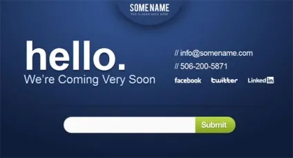 Безкоштовні html5 сторінки скоро (coming soon) з адаптивним дизайном