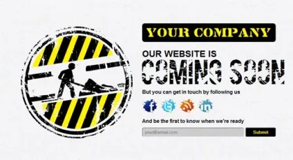 Безкоштовні html5 сторінки скоро (coming soon) з адаптивним дизайном
