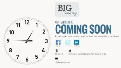 Безкоштовні html5 сторінки скоро (coming soon) з адаптивним дизайном