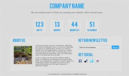Безкоштовні html5 сторінки скоро (coming soon) з адаптивним дизайном
