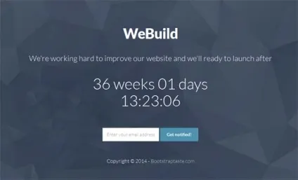 Безкоштовні html5 сторінки скоро (coming soon) з адаптивним дизайном