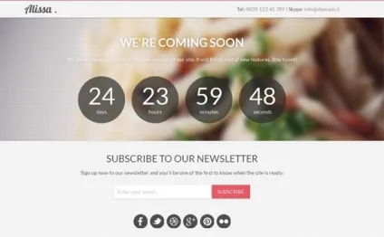 Безкоштовні html5 сторінки скоро (coming soon) з адаптивним дизайном