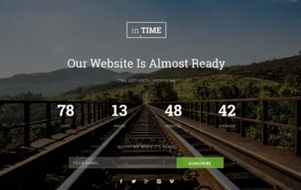 Безкоштовні html5 сторінки скоро (coming soon) з адаптивним дизайном