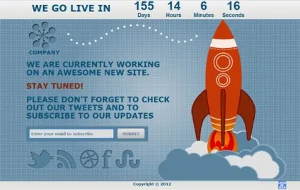 Безкоштовні html5 сторінки скоро (coming soon) з адаптивним дизайном