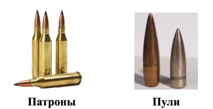 Чим відрізняється куля від патрона особливості і відмінності, в чому різниця (куля) Чим відрізняється куля від патрона особливості і відмінності, в чому різниця