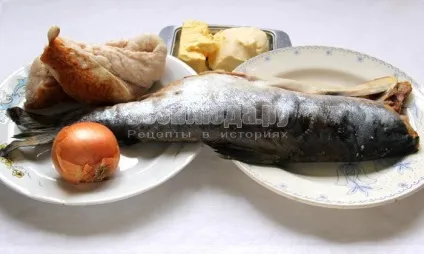 Фарширована горбуша, рецепт від подруги з покроковими фото, всі страви (фаршированої горбуші запеченої фользі) Фарширована горбуша, рецепт від подруги з покроковими фото, всі страви