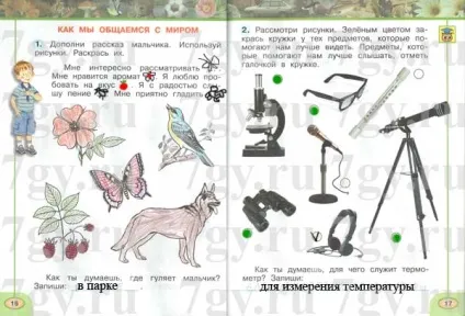 Гдз - навколишній світ 1 клас