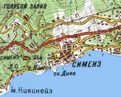 Гора кішка в криму де знаходиться, побачити на карті криму (карті) Гора кішка в криму де знаходиться, побачити на карті криму