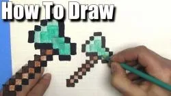 Як намалювати відьму поетапно (Minecraft клітинам Малюємо) Як намалювати відьму поетапно