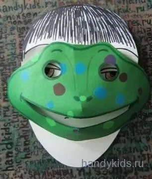 Як зробити маску жаби