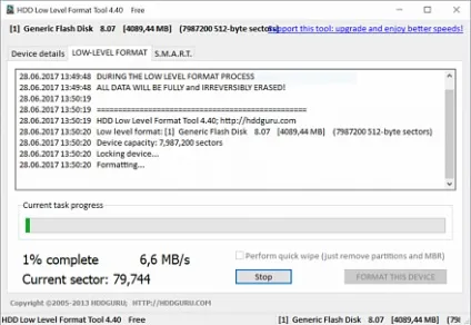 Як зробити низькорівневе форматування флешки в windows (флешки) Як зробити низькорівневе форматування флешки в windows