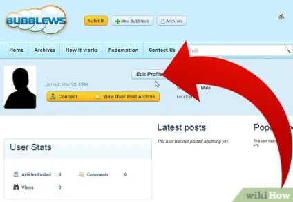 Як редагувати свій профіль на bubblews