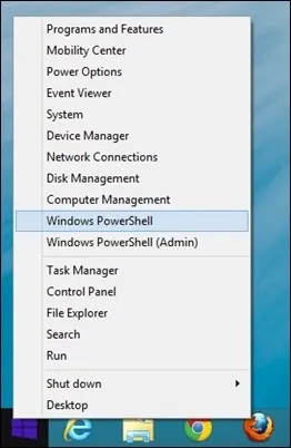 Як замінити windows powershell командного рядка меню з владою (win x) вікон 8 (панелі завдань windows нерухомість в 8.1) Як замінити windows powershell командного рядка меню з владою (win x) вікон 8