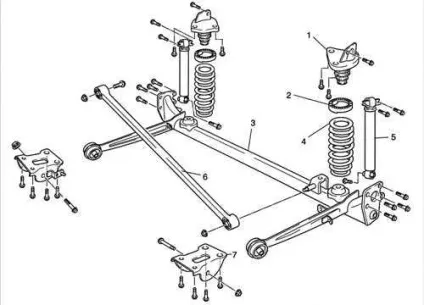 Kia rio, підвіска, кіа ріо