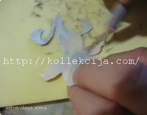 Об'ємний декупаж тканиною