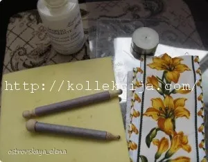 Об'ємний декупаж тканиною