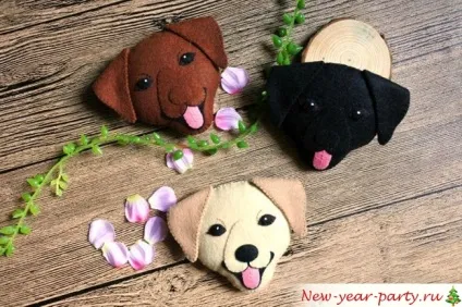 Новорічні вироби на рік собаки 2018 своїми руками, фото (вироби собака новорічні 2018 фото папір ідеї) Новорічні вироби на рік собаки 2018 своїми руками, фото