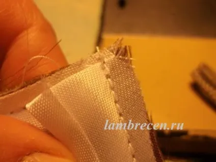 Обробка косою Бейко внутрішніх і зовнішніх кутів вироби, штори, ламбрекени, домашній текстиль