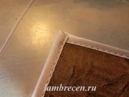 Обробка косою Бейко внутрішніх і зовнішніх кутів вироби, штори, ламбрекени, домашній текстиль