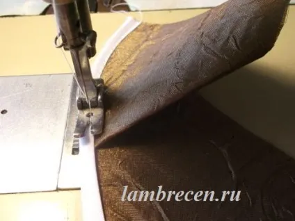 Обробка косою Бейко внутрішніх і зовнішніх кутів вироби, штори, ламбрекени, домашній текстиль