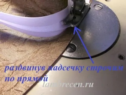 Обробка косою Бейко внутрішніх і зовнішніх кутів вироби, штори, ламбрекени, домашній текстиль